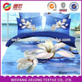 100% Polyester 3D Stoff 3D gewebtes Bettlaken Set bedruckte Polyester Chiffon Stoff